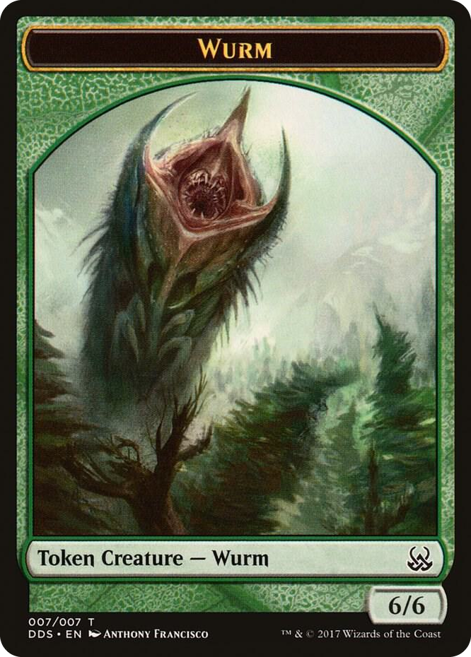 Wurm Token #7 T - Duel Decks: Mind vs. Might Pokemon card