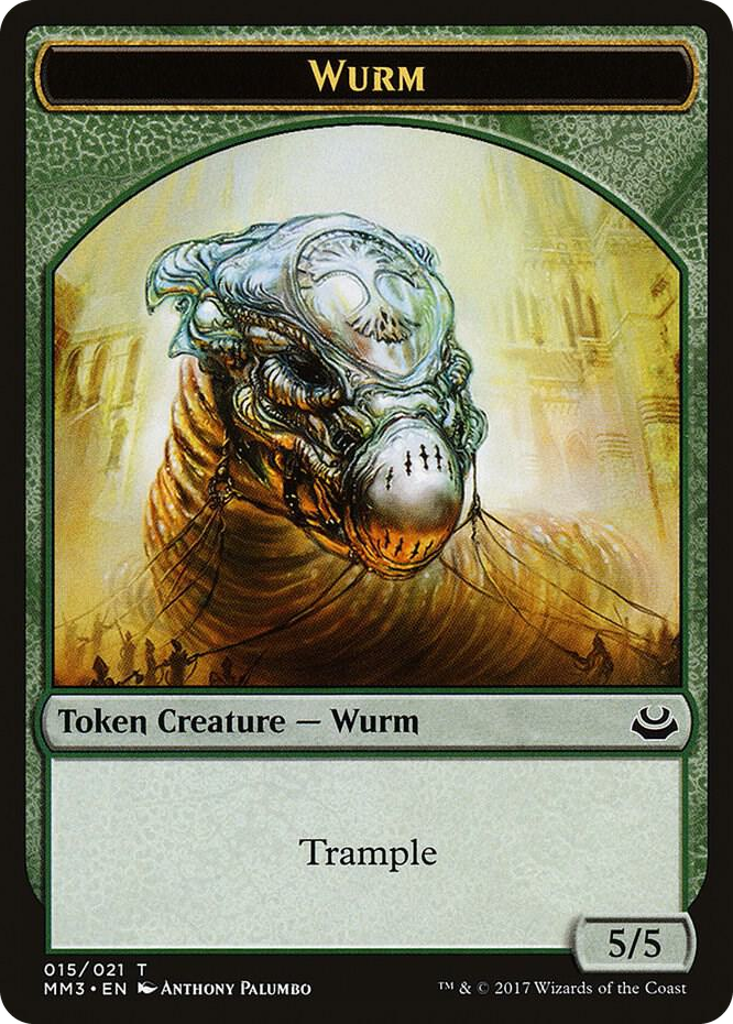 Wurm Token #15 T - Modern Masters 2017 Pokemon card