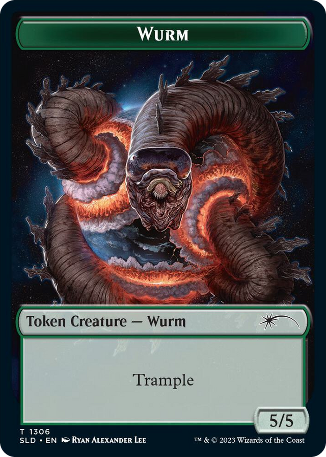 1306 Wurm Token T Secret Lair Drop Series