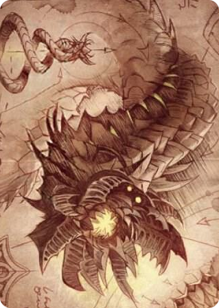 0081 Wurmcoil Engine Art Card S Art Series: The Brothers' War