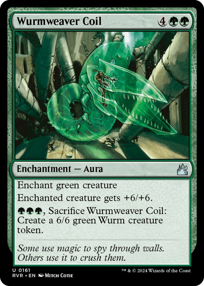 Wurmweaver Coil #161 U - Ravnica Remastered Pokemon card