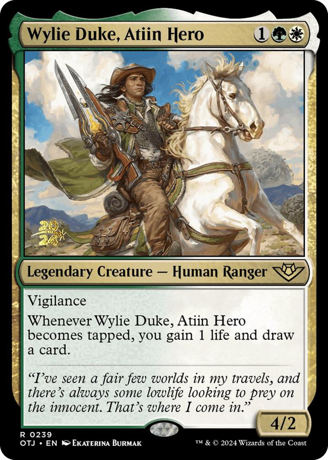 0239 Wylie Duke, Atiin Hero R Prerelease Cards
