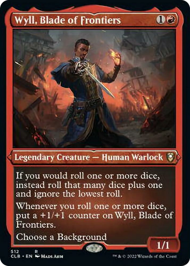 0512 Wyll, Blade of Frontiers (Foil Etched) R Commander Legends: Battle for Baldur's Gate