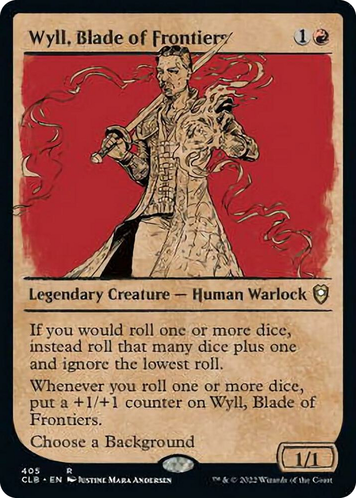 Wyll, Blade of Frontiers (Showcase) #405 R - Commander Legends: Battle for Baldur's Gate Pokemon card