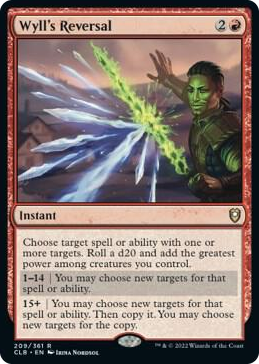 Wyll's Reversal #209 R - Commander Legends: Battle for Baldur's Gate Pokemon card