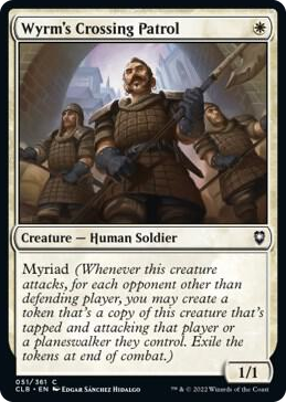 Wyrm's Crossing Patrol #51 C - Commander Legends: Battle for Baldur's Gate Pokemon card