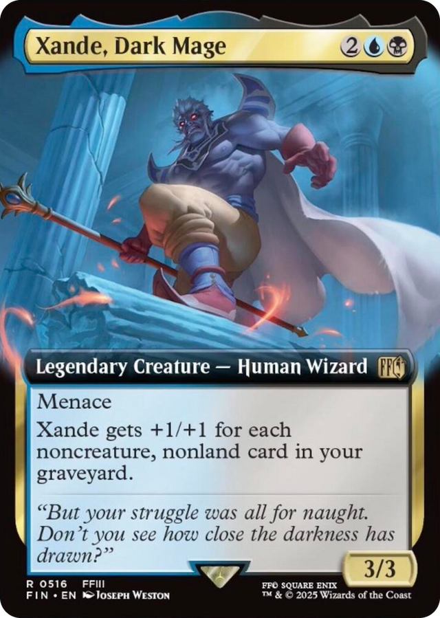 0516 Xande, Dark Mage (Extended Art) R FINAL FANTASY
