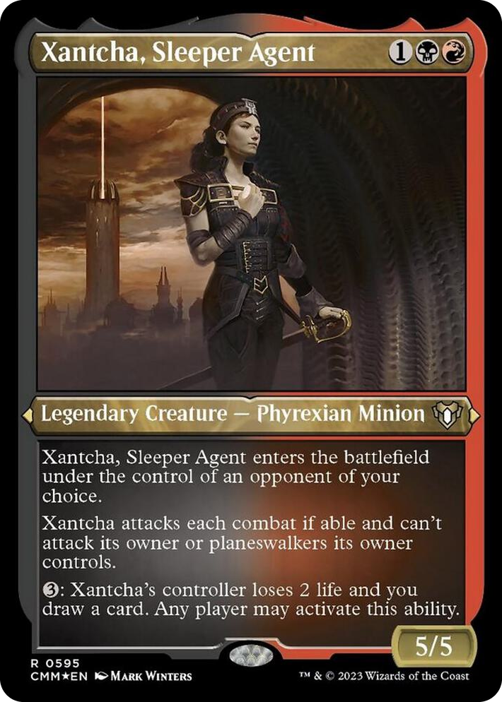 0595 Xantcha, Sleeper Agent (Foil Etched) R Commander Masters