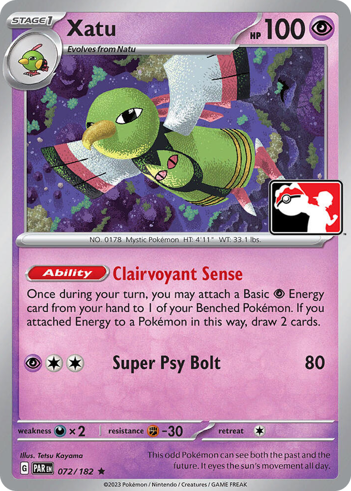 0072 Xatu Rare Prize Pack Series Cards