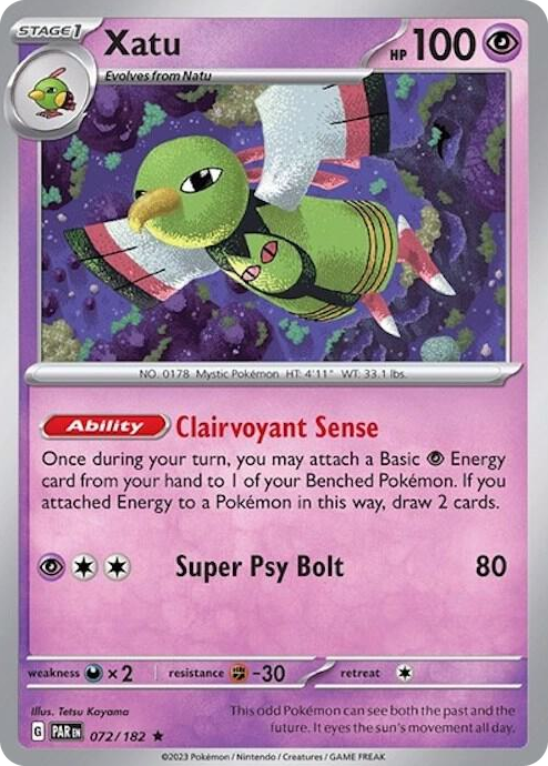 0072 Xatu - 072/182 (Non-Holo) Rare Deck Exclusives