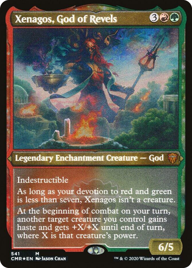 0541 Xenagos, God of Revels (Foil Etched) M Commander Legends