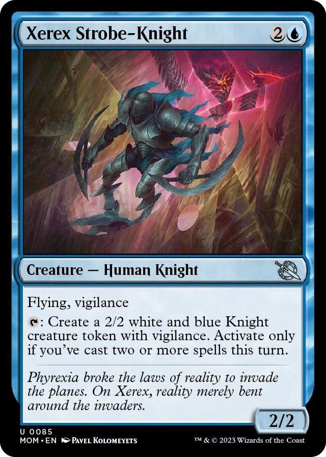 Xerex Strobe-Knight #85 U - March of the Machine Pokemon card
