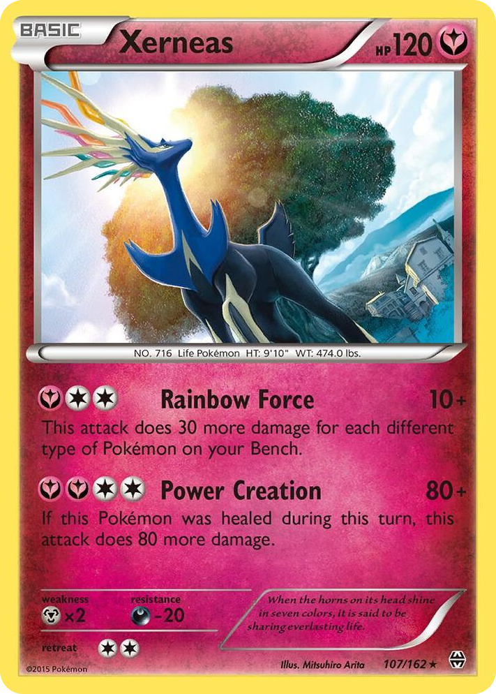 0107 Xerneas - 107/162 (XY BREAKthrough) Rare Deck Exclusives
