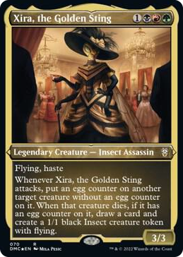 0070 Xira, the Golden Sting (Foil Etched) R Commander: Dominaria United