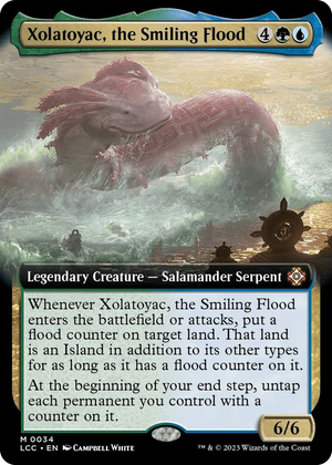 0034 Xolatoyac, the Smiling Flood (Extended Art) M Commander: The Lost Caverns of Ixalan