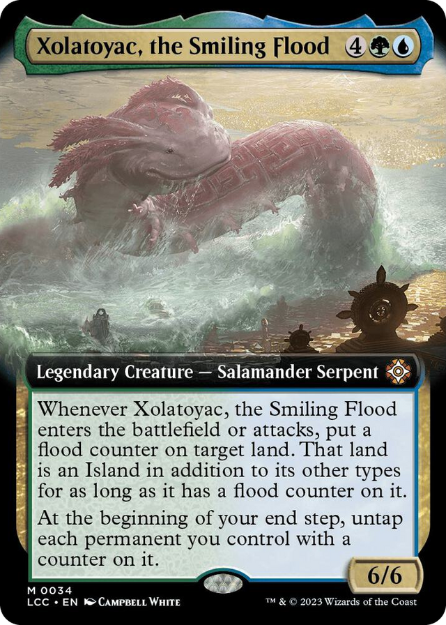0034 Xolatoyac, the Smiling Flood (Extended Art) M Commander: The Lost Caverns of Ixalan