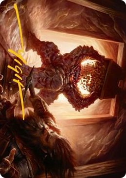 0023 Xorn Art Card (Gold-Stamped Signature) S Art Series: Adventures in the Forgotten Realms