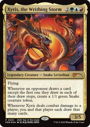 0001 Xyris, the Writhing Storm (Year of the Snake 2025) P Standard Showdown Promos
