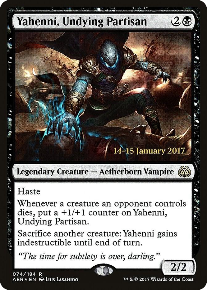 0074 Yahenni, Undying Partisan R Prerelease Cards
