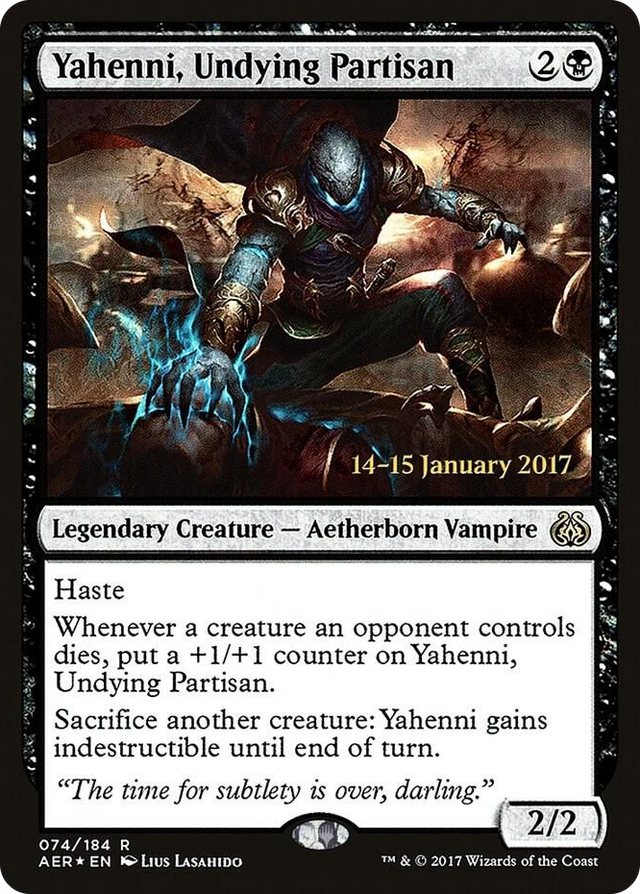 0074 Yahenni, Undying Partisan R Prerelease Cards