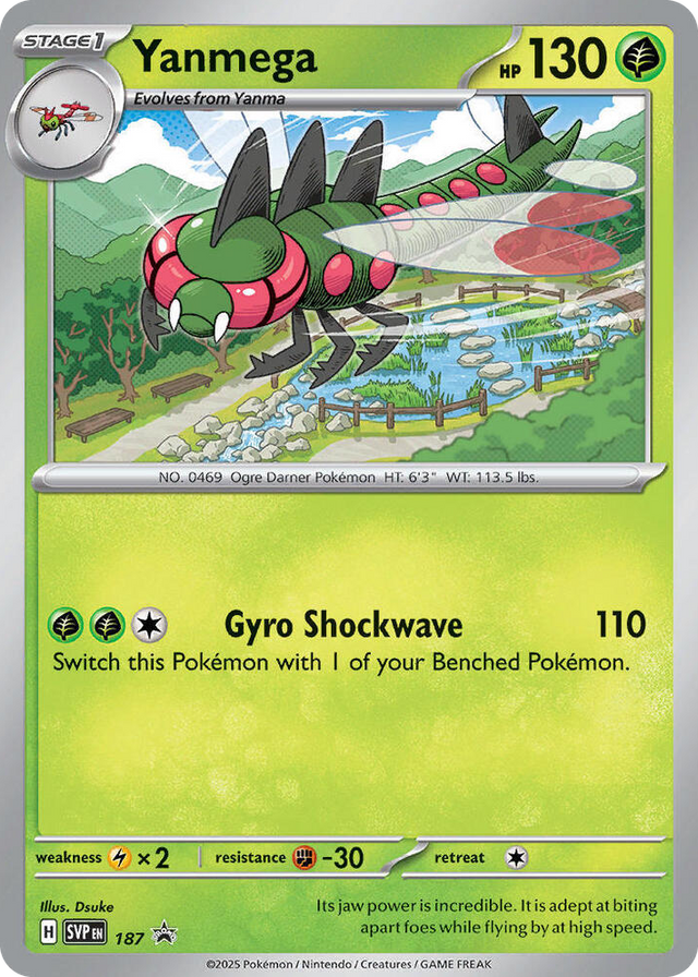 0187 Yanmega - 187 (Cosmos Holo) Promo Scarlet & Violet Promo Cards