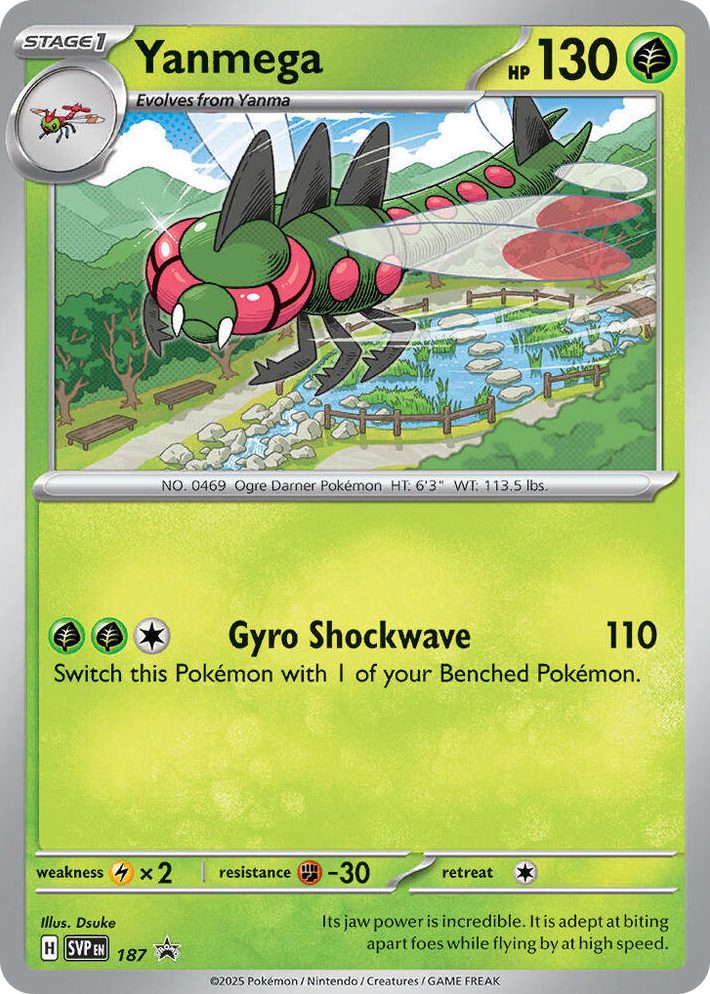 0187 Yanmega - 187 (Cosmos Holo) Promo Scarlet & Violet Promo Cards