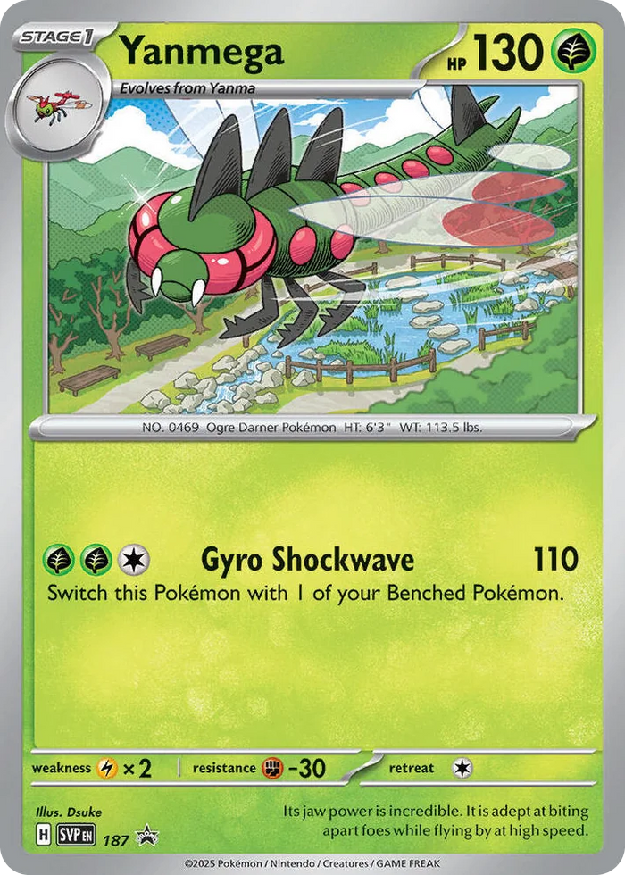 0187 Yanmega - 187 (Cosmos Holo) Promo Scarlet & Violet Promo Cards