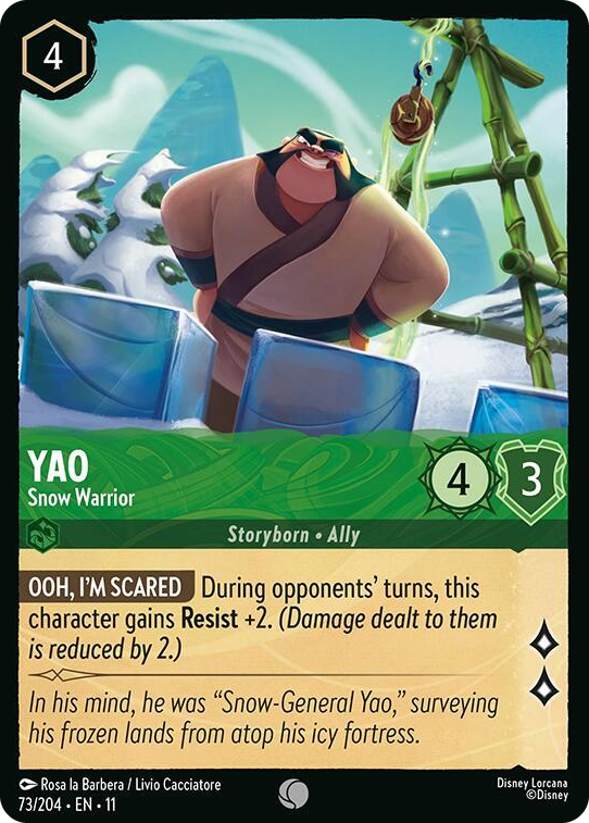 0073 Yao - Snow Warrior Common Winterspell