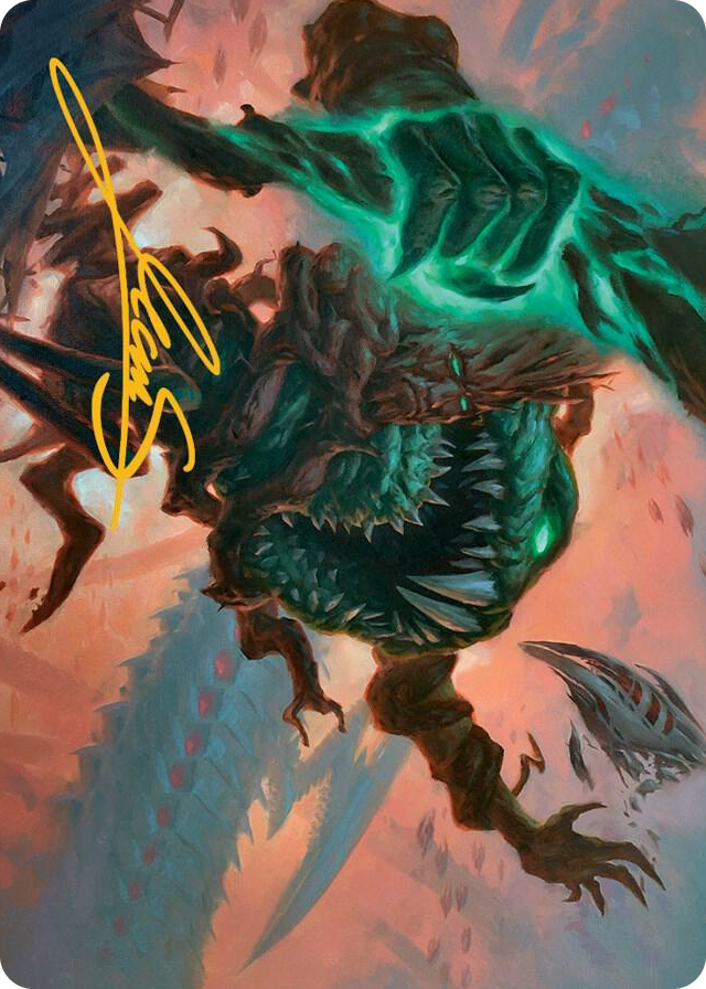 Yargle and Multani Art Card (Gold-Stamped Signature) #53 S - Art Series: March of the Machine Pokemon card