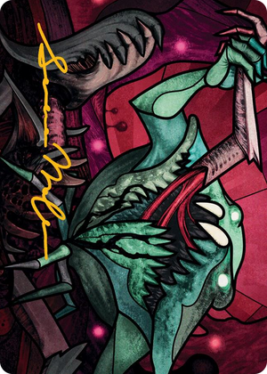 0072 Yargle, Glutton of Urborg Art Card (Gold-Stamped Signature) S Art Series: March of the Machine
