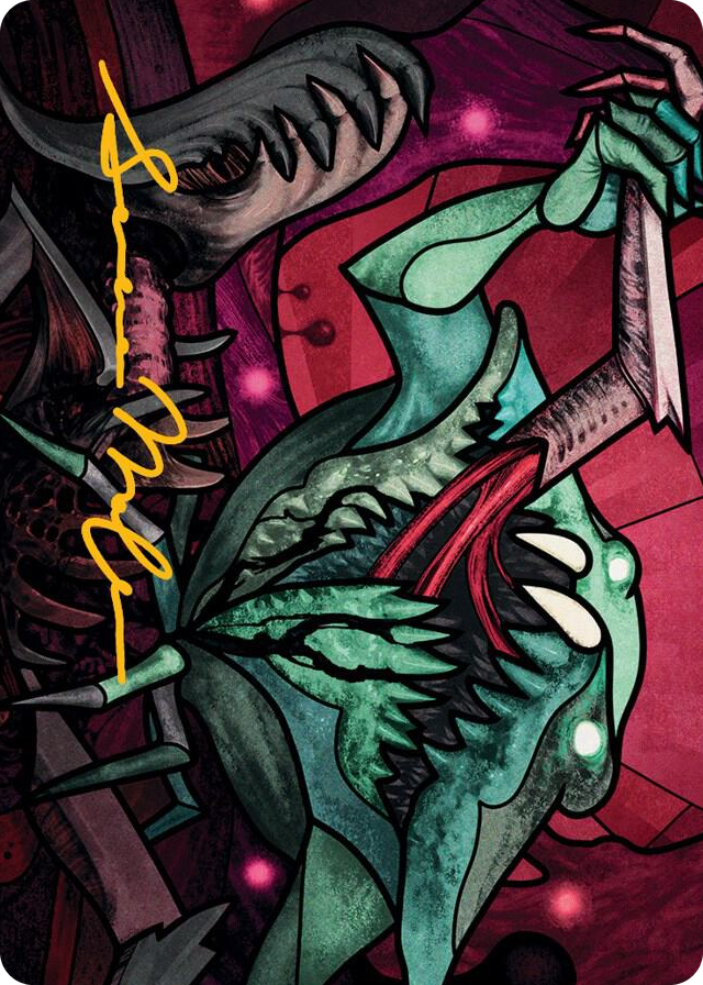 Yargle, Glutton of Urborg Art Card (Gold-Stamped Signature) #72 S - Art Series: March of the Machine Pokemon card