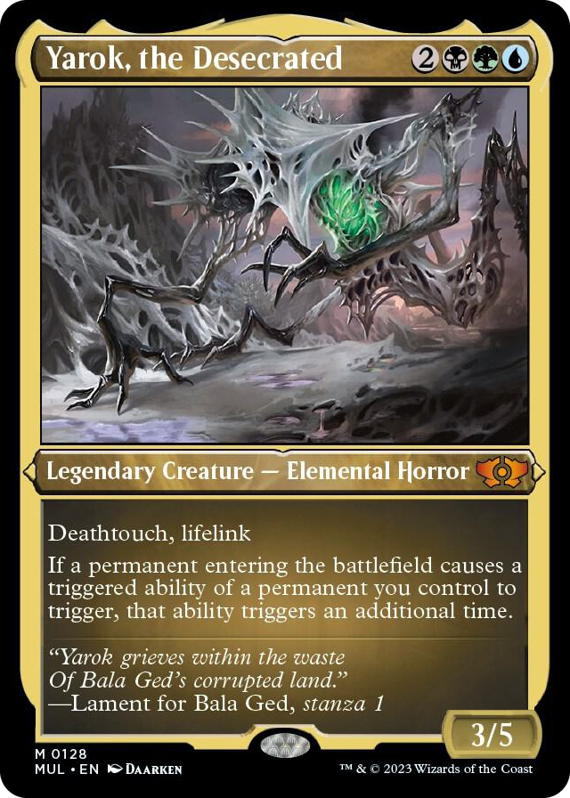 Yarok, the Desecrated (Foil Etched) #128 M - March of the Machine: Multiverse Legends Pokemon card