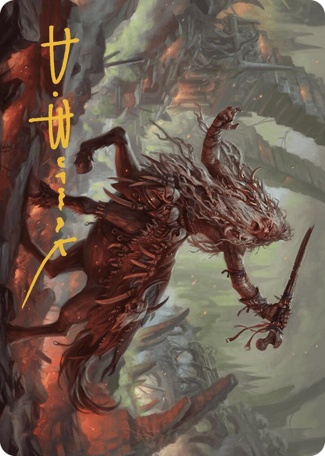 0024 Yarus, Roar of the Old Gods Art Card (24/49) (Gold-Stamped Signature) S Art Series: Murders at Karlov Manor