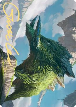 0081 Yasharn, Implacable Earth Art Card (Gold-Stamped Signature) S Art Series: Zendikar Rising