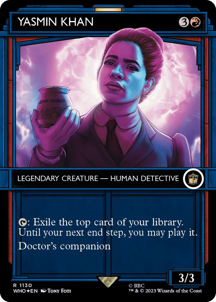 1130 Yasmin Khan (Showcase) (Surge Foil) R Universes Beyond: Doctor Who