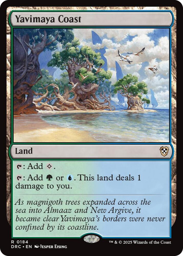 0184 Yavimaya Coast R Commander: Aetherdrift