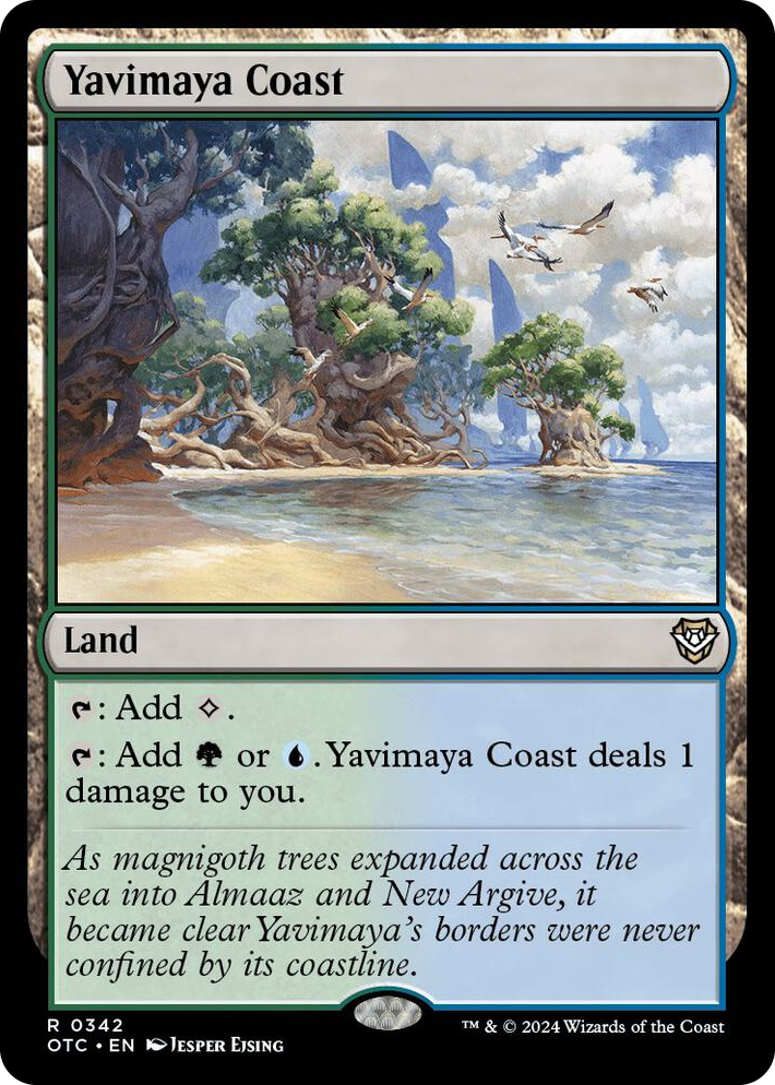 0342 Yavimaya Coast R Commander: Outlaws of Thunder Junction