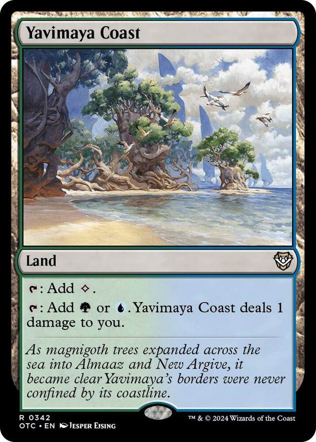 0342 Yavimaya Coast R Commander: Outlaws of Thunder Junction