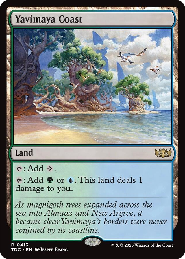 0413 Yavimaya Coast R Commander: Tarkir: Dragonstorm