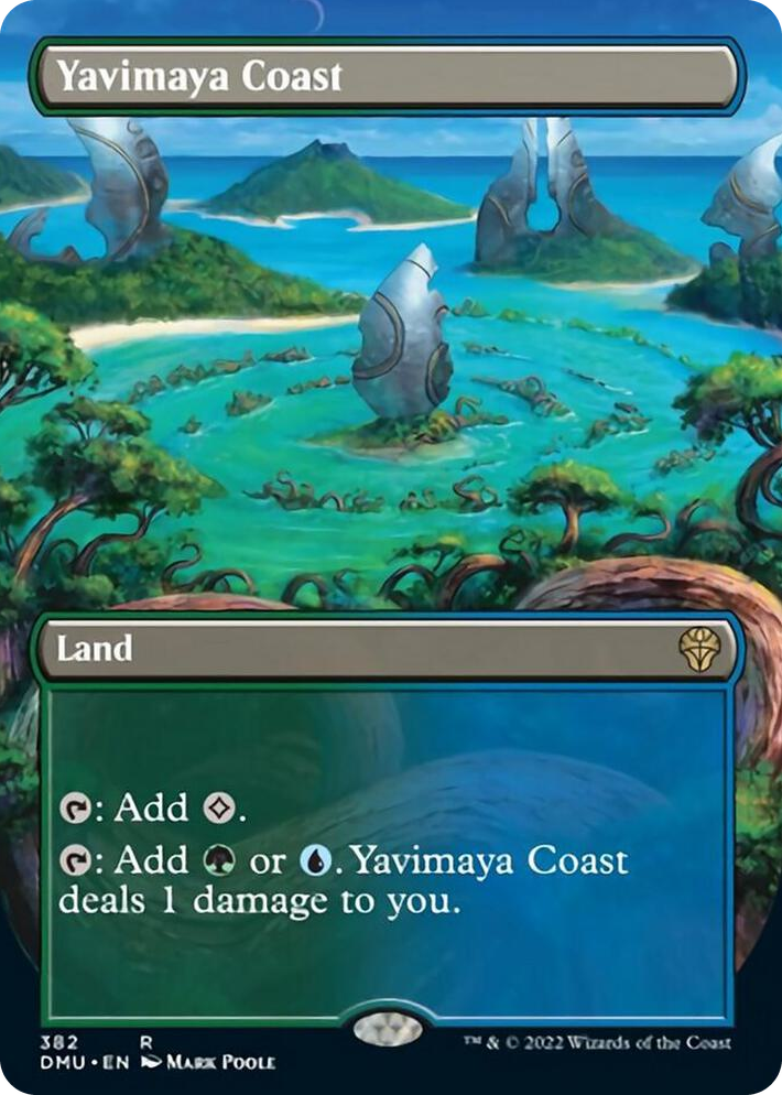 0382 Yavimaya Coast (Borderless) R Dominaria United