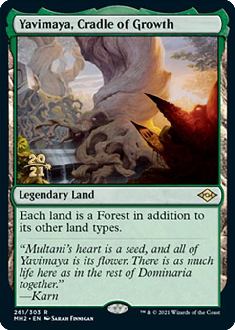 0261 Yavimaya, Cradle of Growth R Prerelease Cards