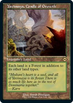 0441 Yavimaya, Cradle of Growth (Retro Frame) (Foil Etched) R Modern Horizons 2