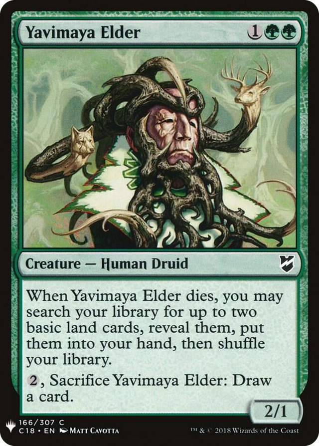 0166 Yavimaya Elder C The List Reprints