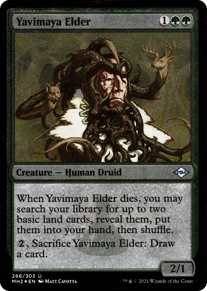 0288 Yavimaya Elder (Foil Etched) U Modern Horizons 2