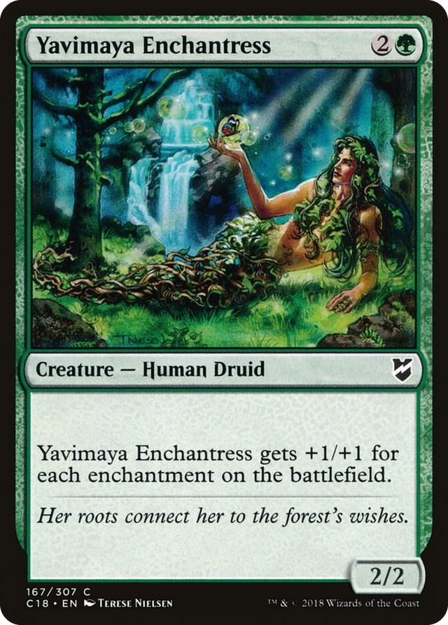 0167 Yavimaya Enchantress C Commander 2018