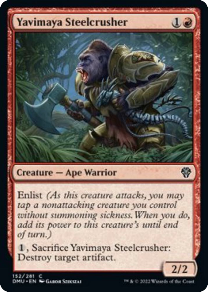 0152 Yavimaya Steelcrusher C Dominaria United