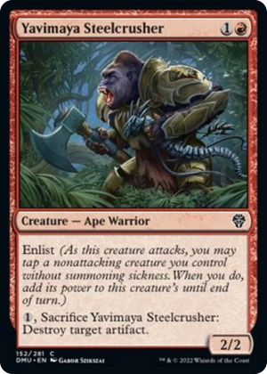 0152 Yavimaya Steelcrusher C Dominaria United