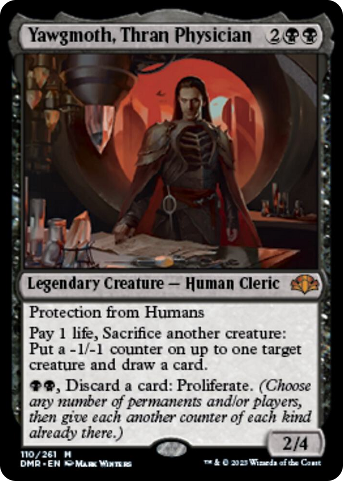 Yawgmoth, Thran Physician #110 M - Dominaria Remastered Pokemon card