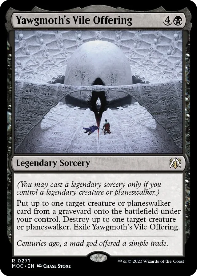 0271 Yawgmoth's Vile Offering R Commander: March of the Machine