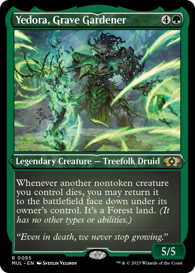 Yedora, Grave Gardener (Foil Etched) #95 R - March of the Machine: Multiverse Legends Pokemon card